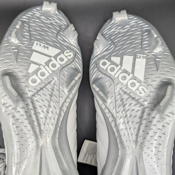 Adidas Baseball Cleats Mens 17 Icon Bounce TPU Plastic Cleat White Silver AQ0138 main image 4